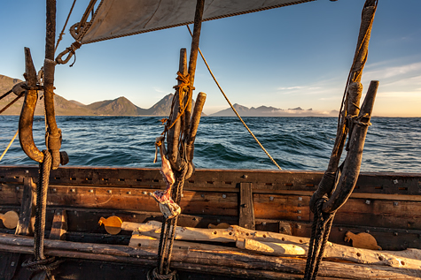 A Viking longshipoff the Norwegian Coast - Image copyrighted  Gary Waidson. All rights reserved.